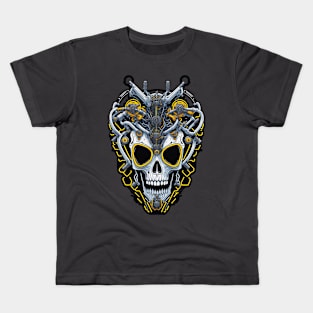 Mecha Skull S01 D97 Kids T-Shirt